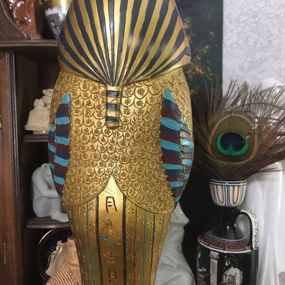 VTG Large Egyptian King Tut Figure 16” - Picture 7 of 9